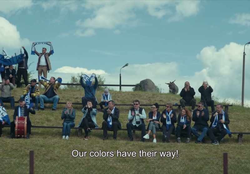 Don't cross the line. - Some goddamn donkey!