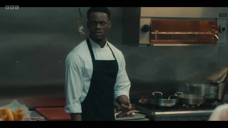 Don't eat food during service, please