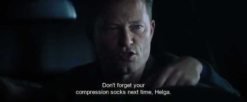 Don't forget your compression socks next time, Helga