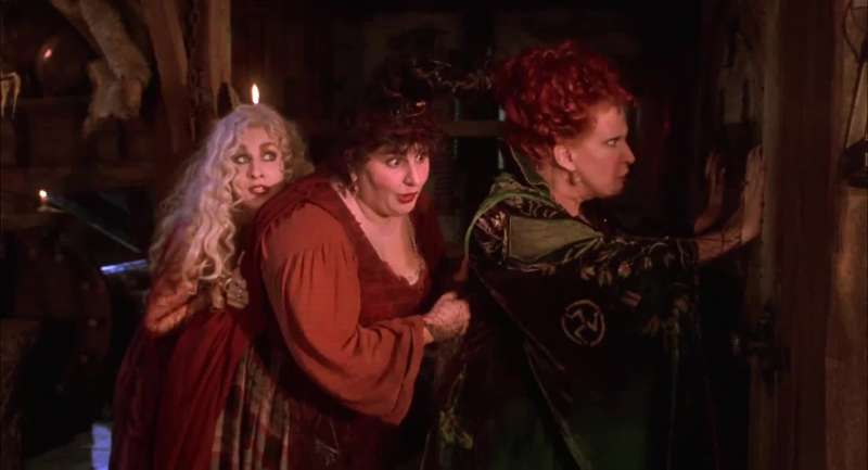Don't get your knickers in a twistWe are just three kindly old spinster ladiesUh spending a quiet evening at homeSucking the lives out of little children
