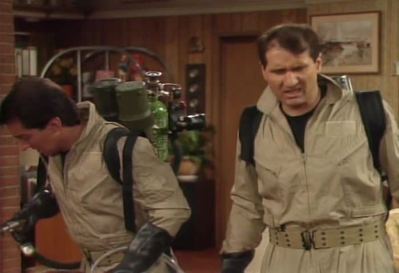 Don't go upstairs. We set off some bombs