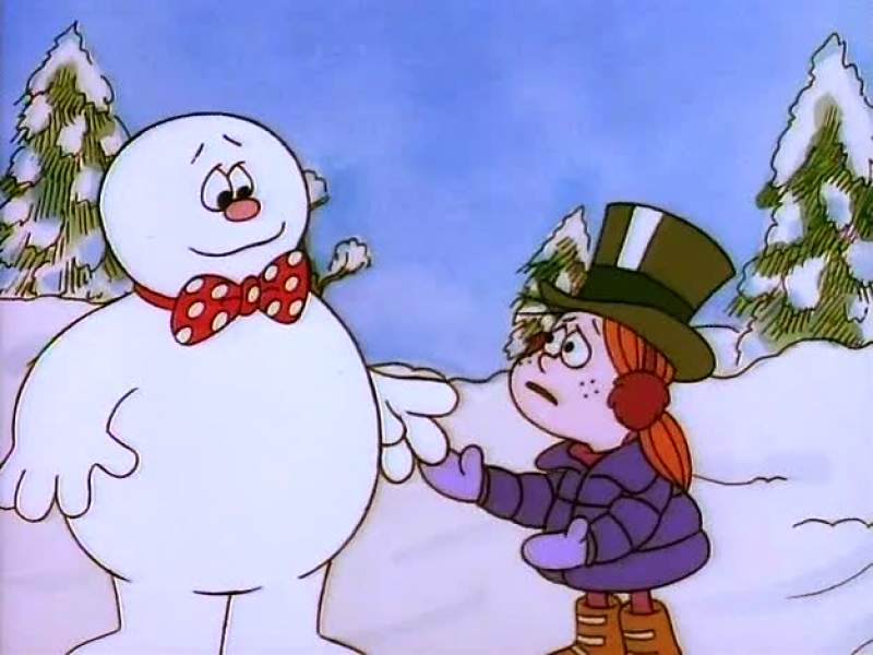 Don't leave Frosty Don't worry kid I'll be back