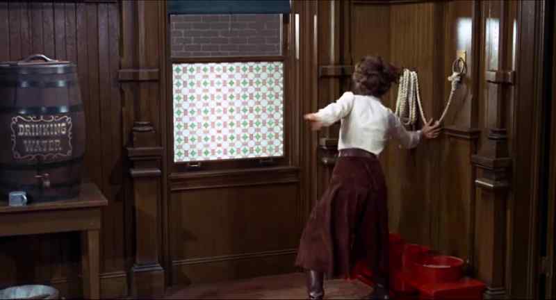 Don't let her tie herself to that post!