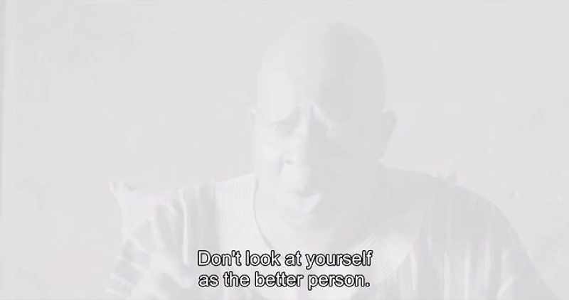 Don't look at yourself as the better person