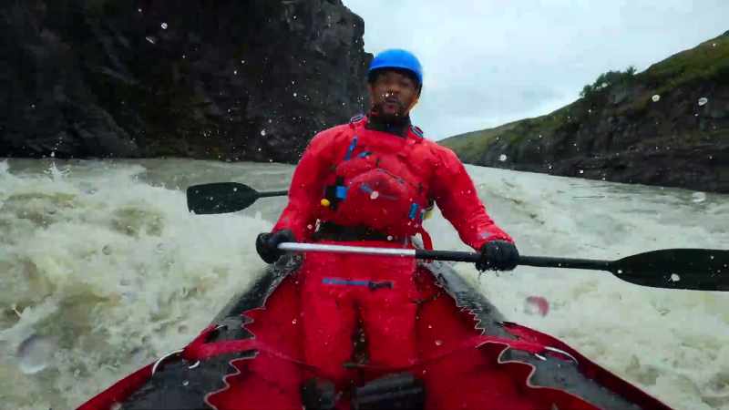Don't paddle when we've got a wave, 'cause it'll take you in