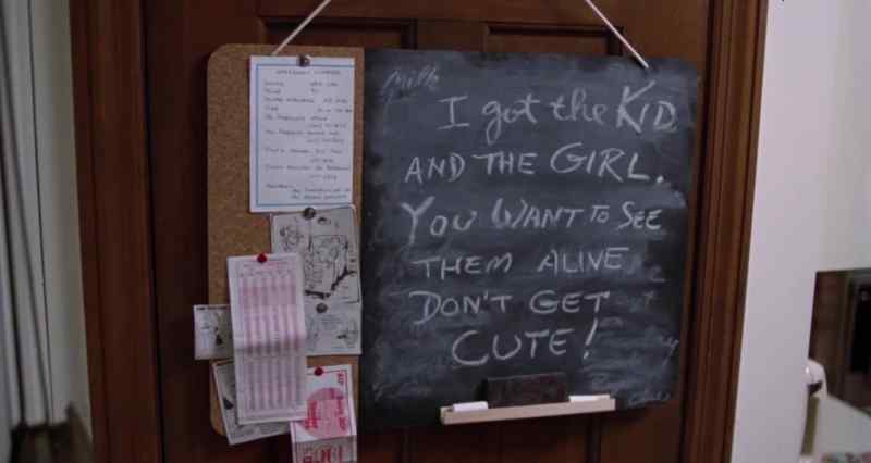 Don't say nothing or I kill the kid