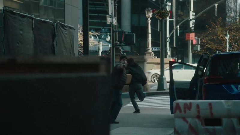 Don't shoot, don't shoot. He has a package