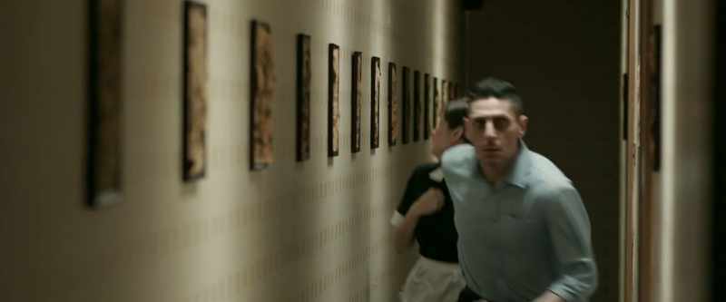 [door bangs] -[fire alarm rings]