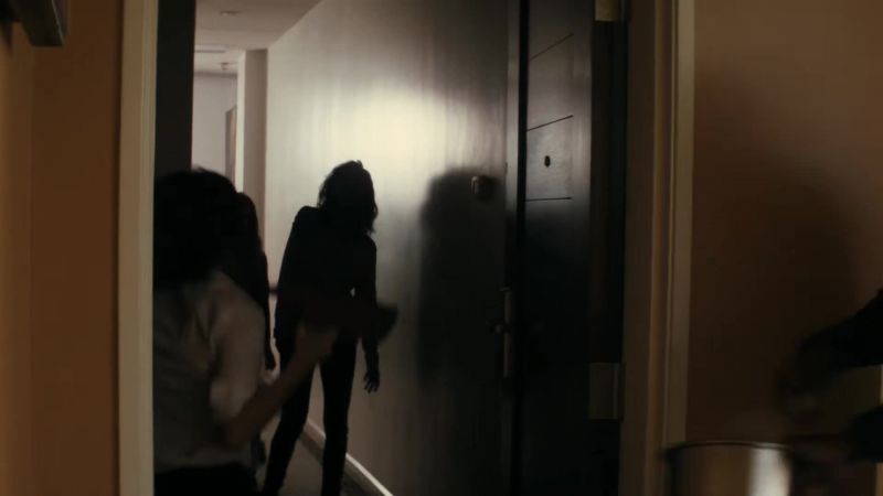 ( door beeps )
