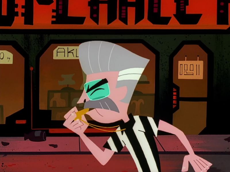 (DOOR BELL JINGLING) (WHISTLE BLOWING)