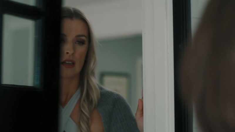 [door clicking open]
