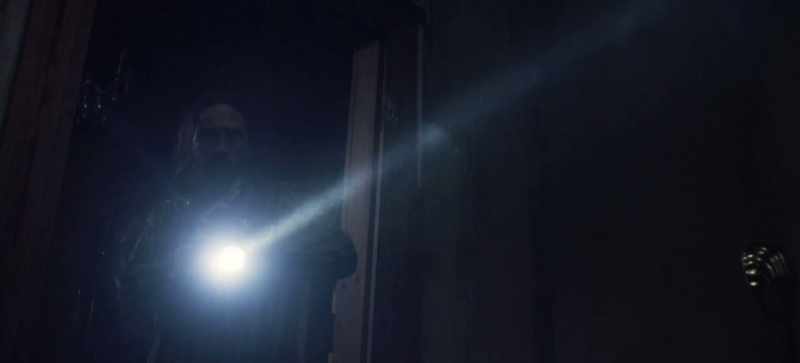 [door crashes]