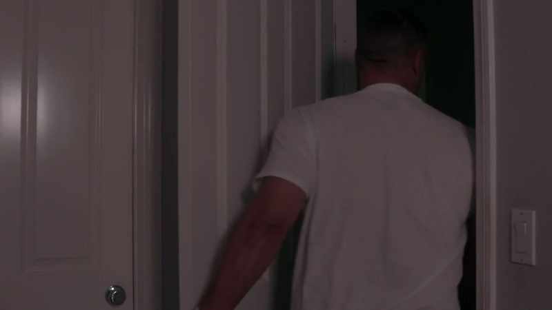 (door creaks)