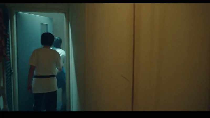 (DOOR CREAKS SHUT, PADLOCK RATTLES)