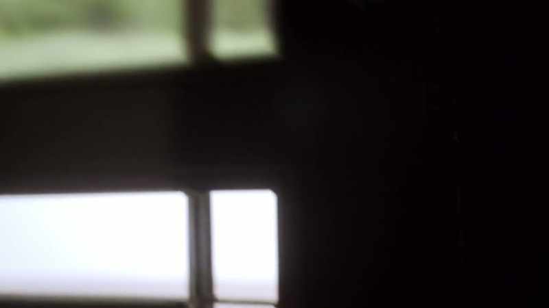 [ Door handle jostles ]
