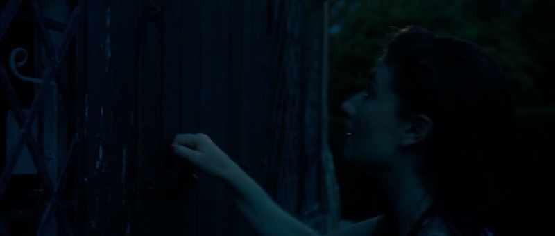 (door handle rattling)