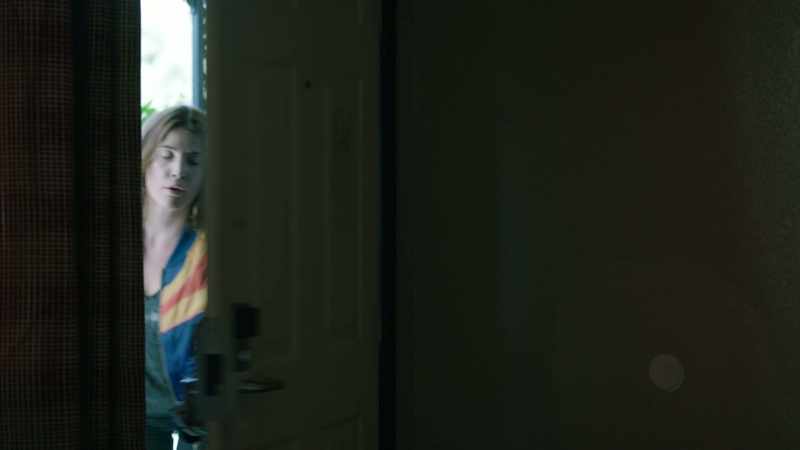 [ Door lock beeps ]