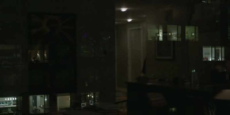 [door opens] -[KJ sighs]