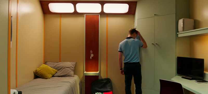 [door opens]
