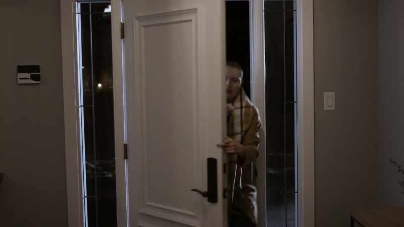 (door unlocks)