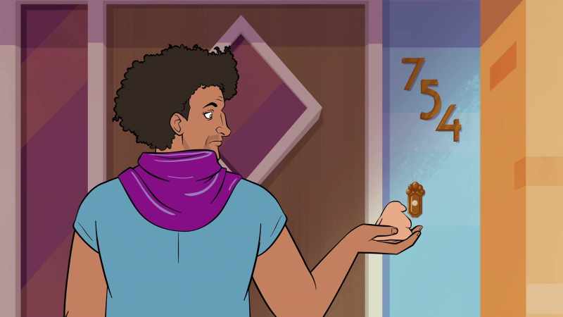 [ Doorbell rings 