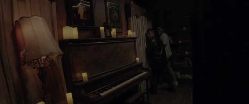 (doorknob clattering) (eerie music continues)