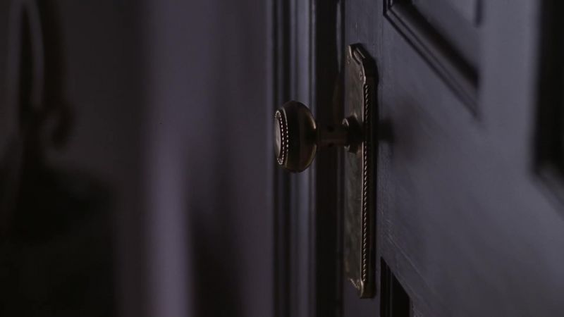 (doorknob jiggling)