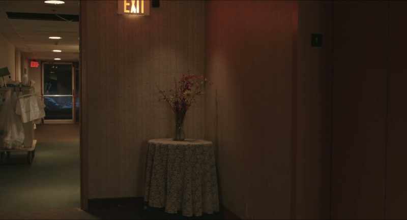 [Doors open and close]