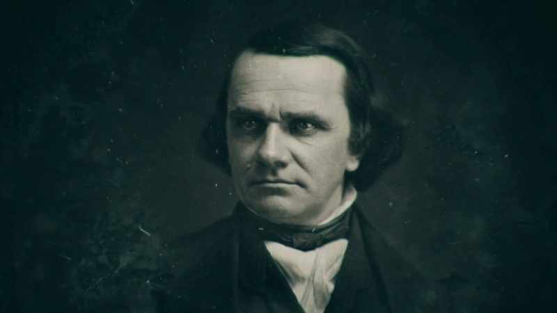 [Doris] It's there that he meets Stephen Douglas