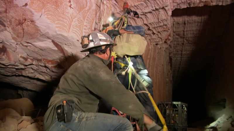 Down here is a rabbit warren of heavily-mined tunnels and caverns