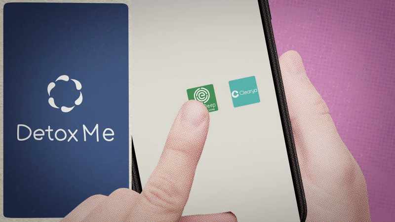 Download apps like Detox Me, Skin Deep, or Clearya