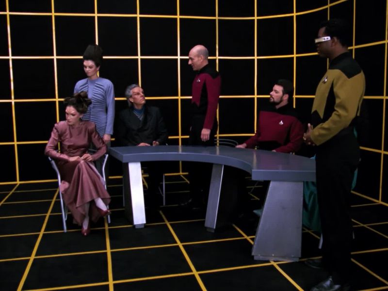 Dr. Apgar killed himself during his attempt to kill Commander Riker