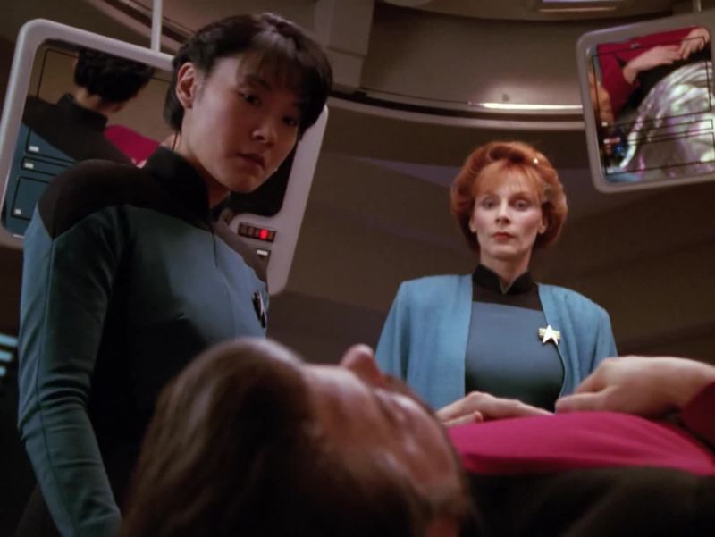 Dr. Crusher, he's awake