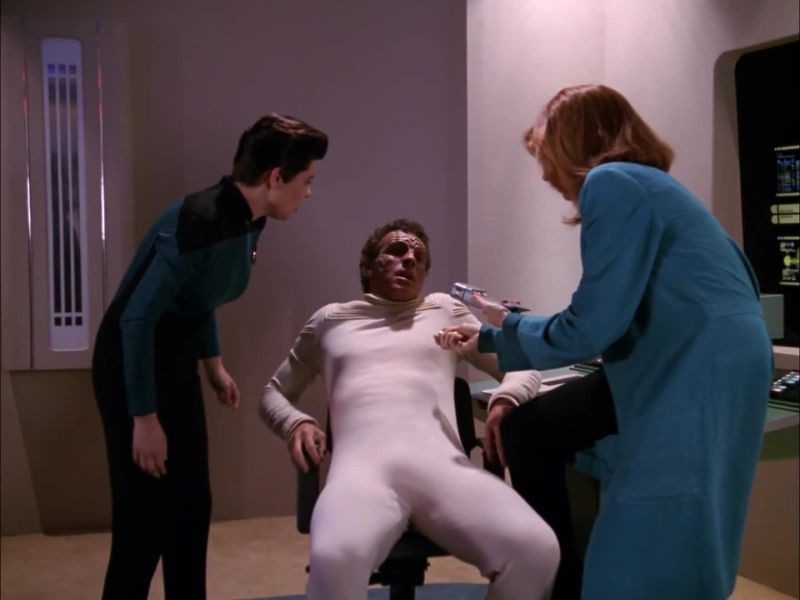 Dr Crusher, medical emergency, room four