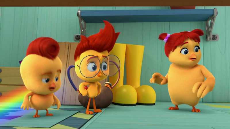 [Dr. Dirt] Come on, chicklets! My science show awaits!