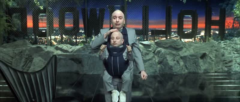 Dr Evil while you were in spacel created a way for us to make huge sums of legitimate moneyand still maintain the ethics and the business practicesof an evil organizationl have turned us into a talent