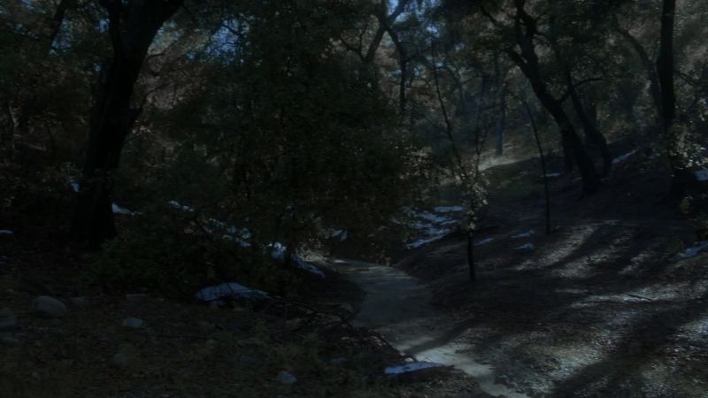 [dragging over ground]