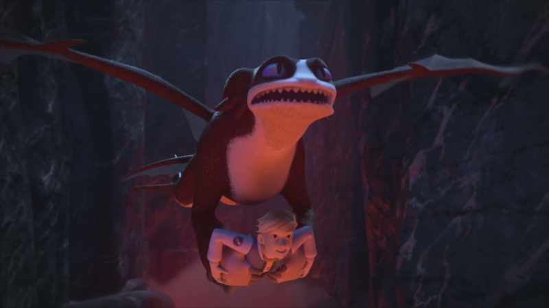 [dragon snarls] Huh? [Grunts]