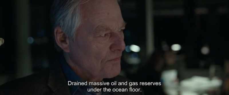 Drained massive oil and gas reserves under the ocean floor