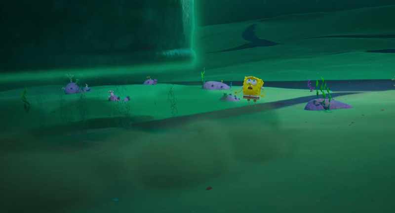 [dramatic music playing]