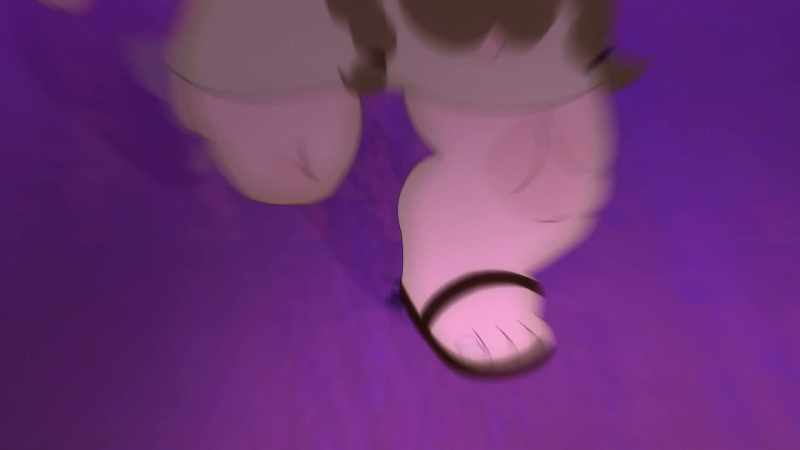 [dramatic music playing]
