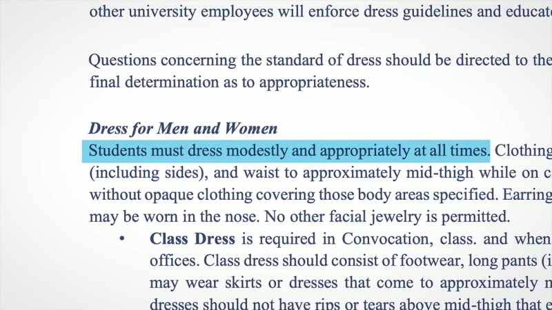Dress modestly