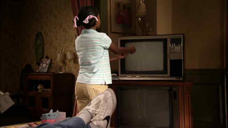 Drew's watching TV