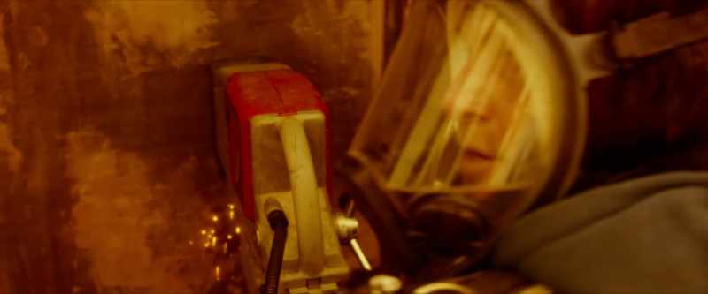 [driller sparking]