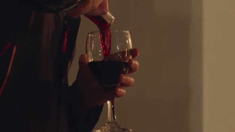 Drinking blood?