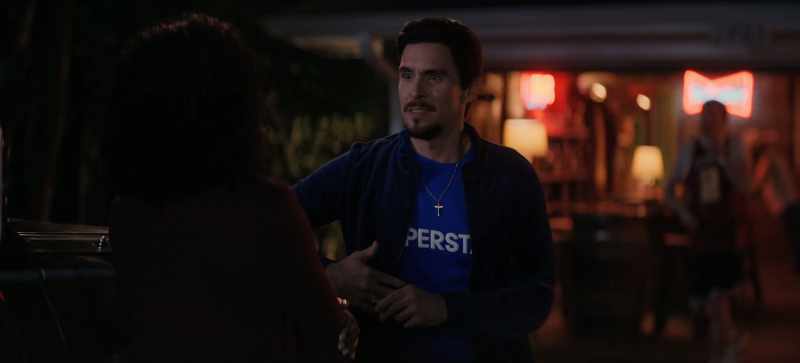 Drinking in front of his students. - Oi. [sighs]