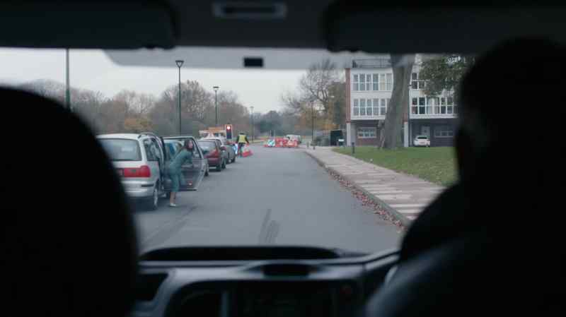 Driver: Whoa! - ( horn honks )