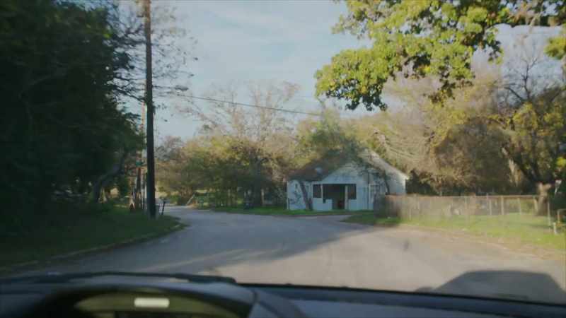 Driving along that road, you go from blacktop
