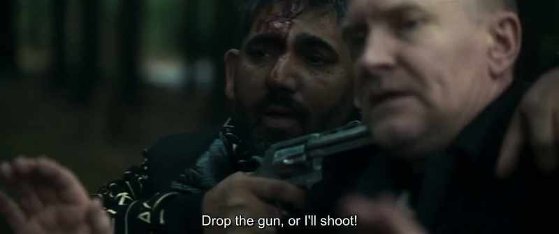 Drop the gun, or I'll shoot!