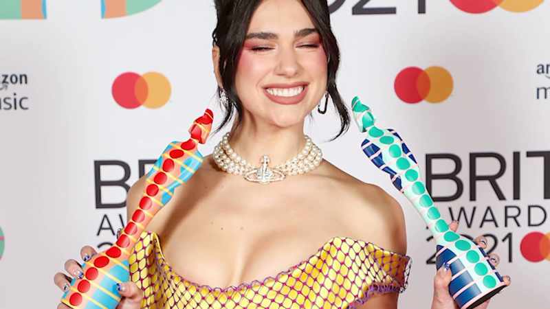 Dua Lipa not only performed at the ceremony